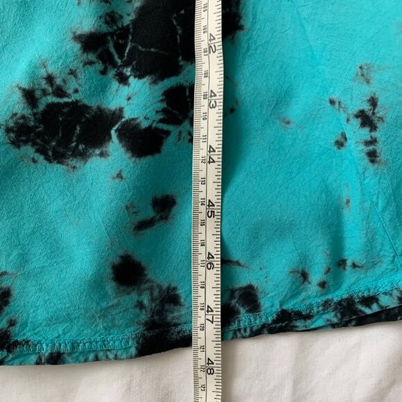 Vintage 90’s Punk Goth Whimsigoth Black Teal Dress Witch Sultry Fairy Rad - Picture 16 of 16